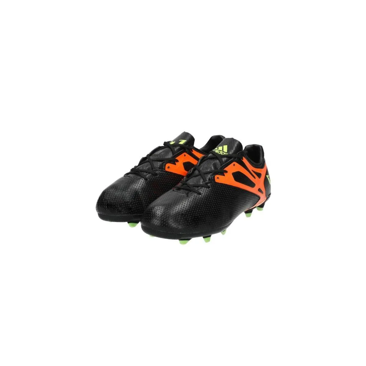 Adidas Laceup Football Sport Shoes Leather Black Colour For Kids