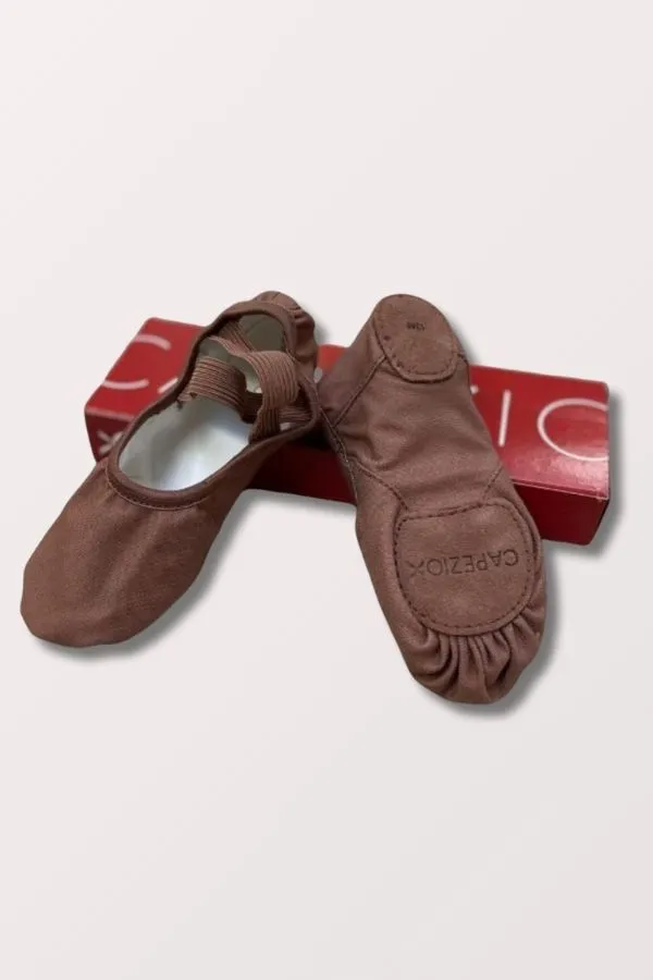 Adult Hanami Stretch Canvas Ballet Shoes - Mocha