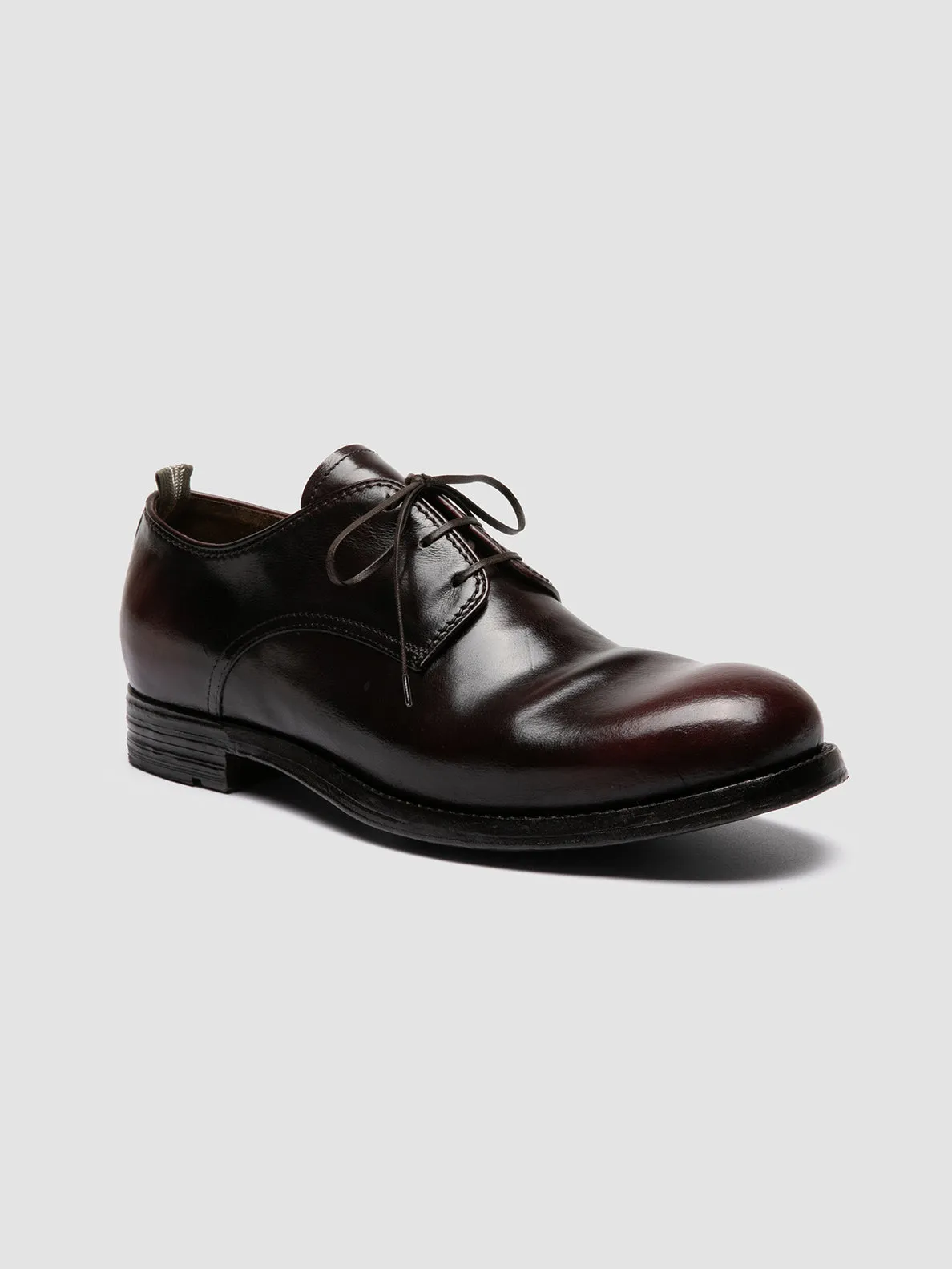 BALANCE 019 - Burgundy Leather Derby Shoes