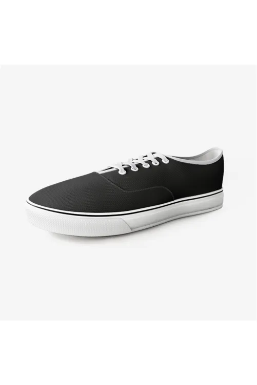 Black Low Cut Canvas Sneakers