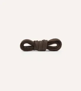 Brown Cotton 70cm Shoelaces