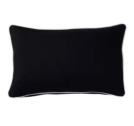 Canvas 30x50cm Filled Cushion Black