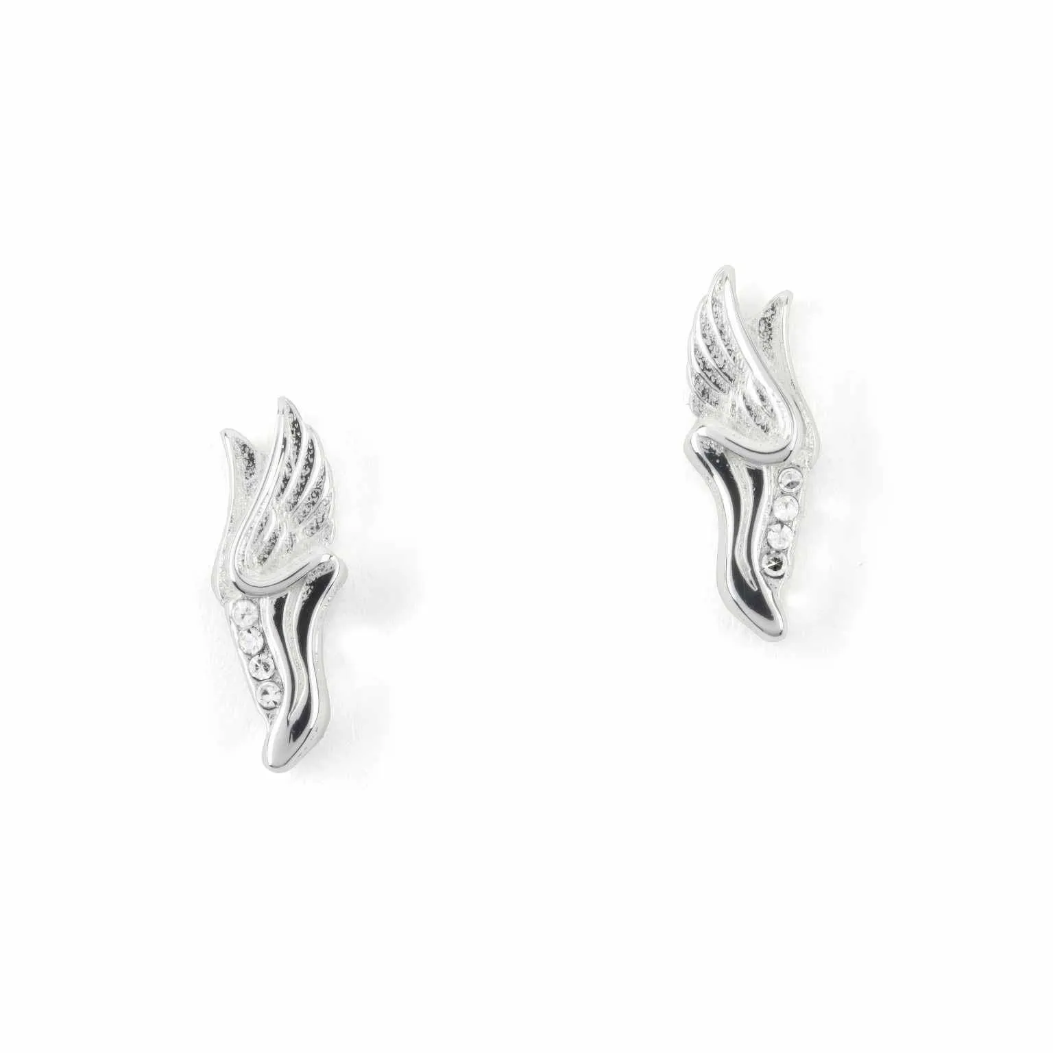 CC Sport Gold Winged Running Shoe Earrings