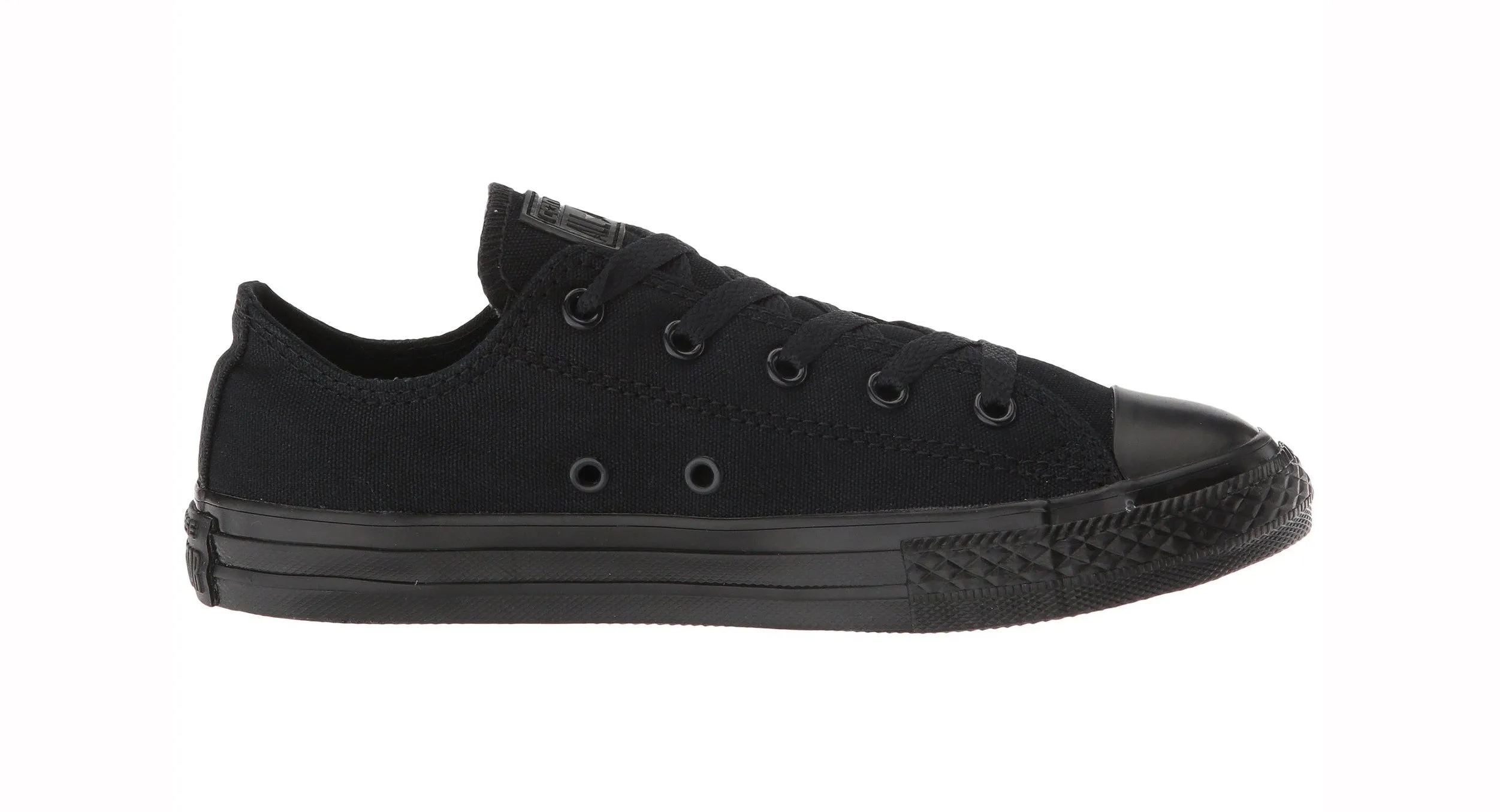 Converse All Star Black Mono Low Top Little Kids Shoes