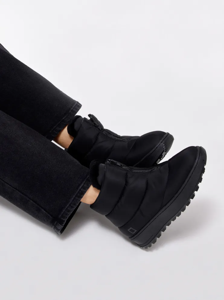 D.A.T.E Astra Black Nylon Midi Boot