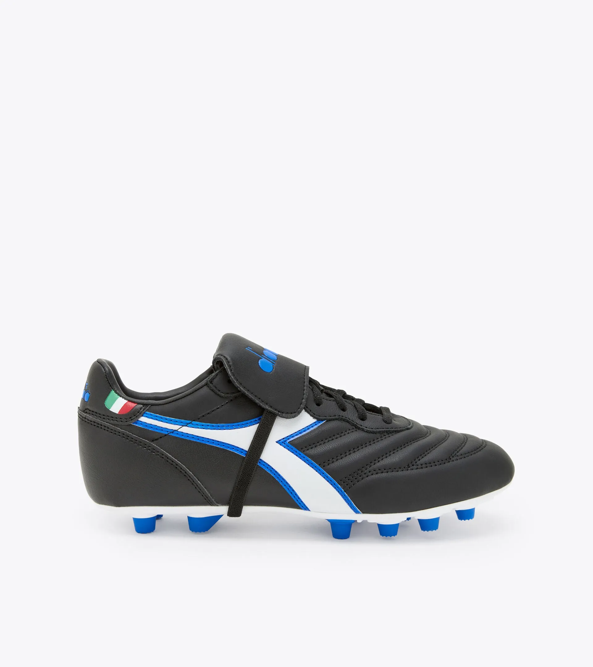 Diadora Brasil OG LT T MDPU Soccer Boots - Black/White/Royal Blue