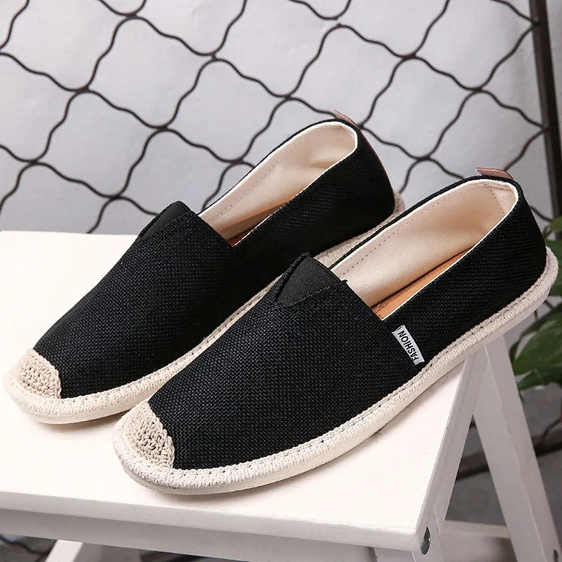 Espadrilles Mens Shoes Casual Breathable Slip On Sneakers Male Canvas Shoes Summer Classic Men Boat Shoes Loafers for Men Cheap