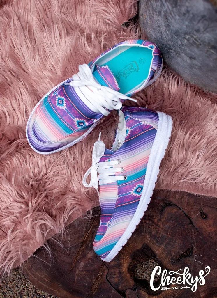 Huckleberry Serape Moccasin Shoes