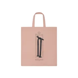 Kajsa Oversized Crest Tote Bag Dusty Pink