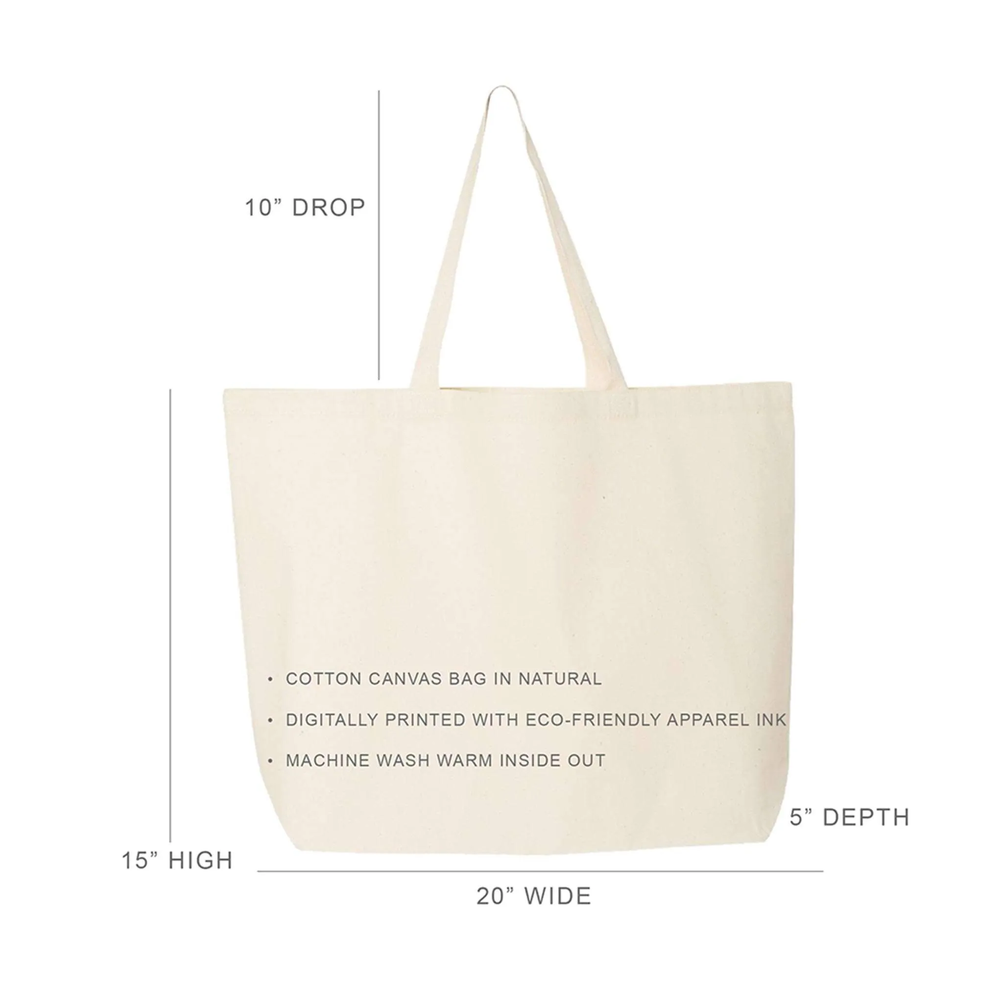 Let’s PAR-TEE Large Golf Tote Bag