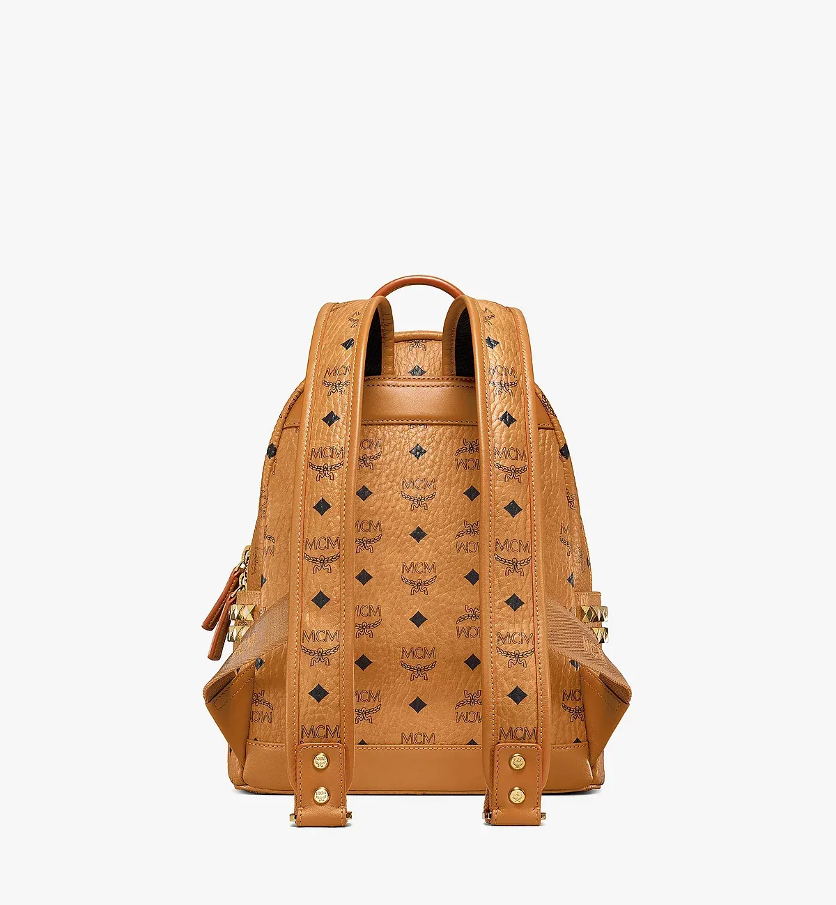 M.C.M Stark Side Studs Backpack in Visetos