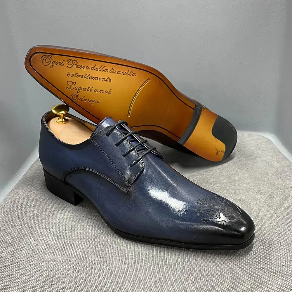 Men's Elegant Leather Oxford Dress Shoes