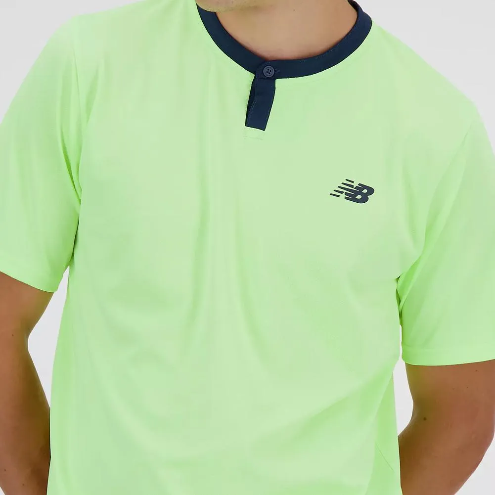 Men's Tournament Tennis Top Bleached Lime Glo