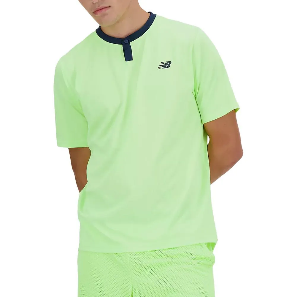 Men's Tournament Tennis Top Bleached Lime Glo