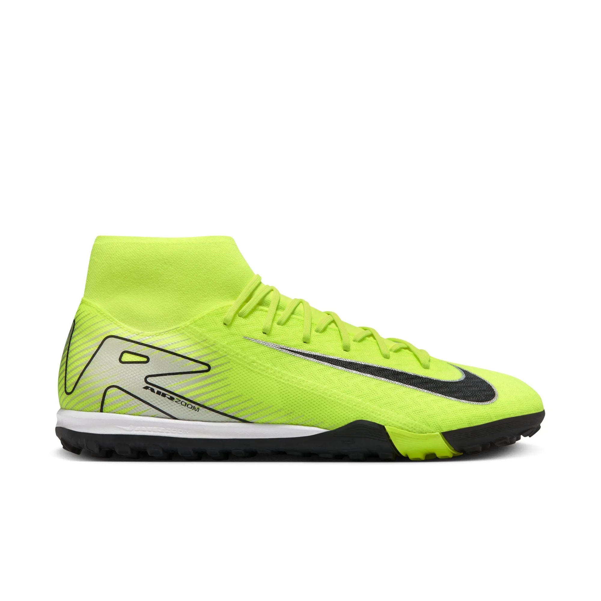 Nike Mercurial Superfly 9 Academy TF Turf Soccer Shoes - Volt/Black