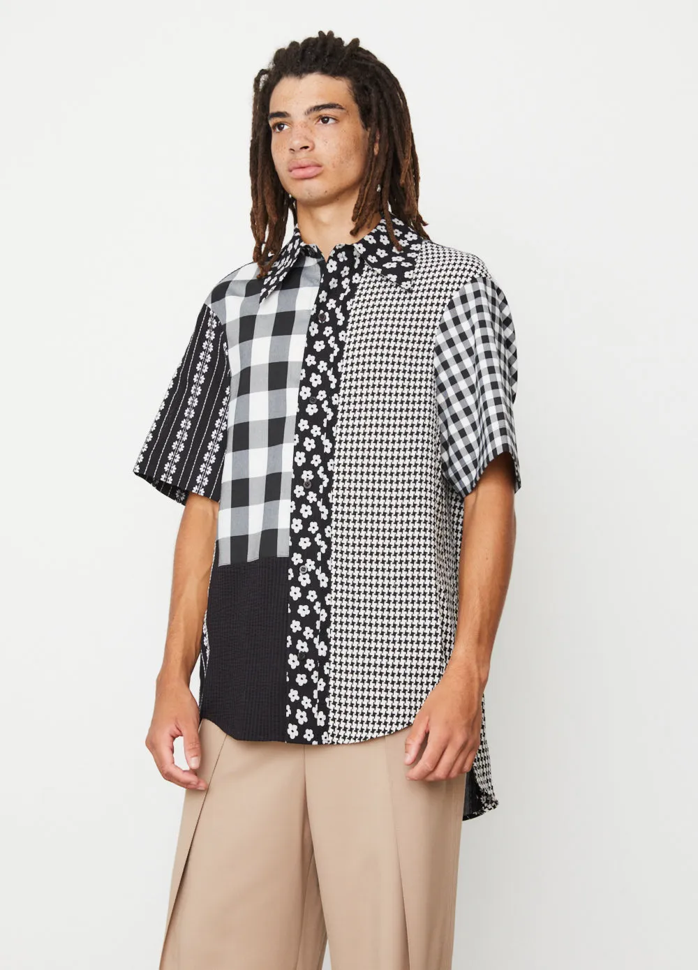 Panelled Short Sleeve Shirt