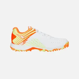 Puma 22 FH Rubber Unisex Cricket Shoes -White/Ultra Orange/Fast Yellow