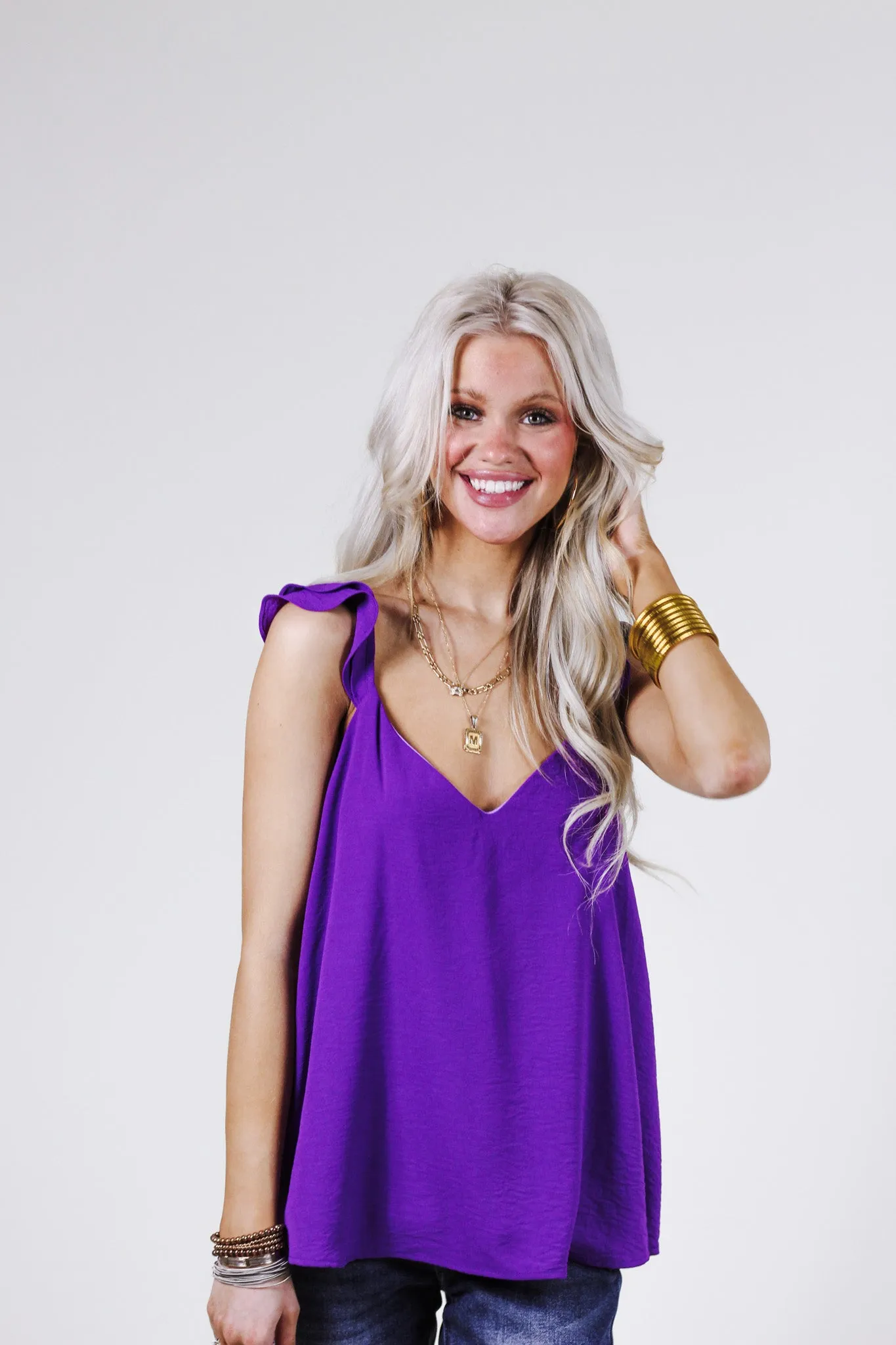 Share The Love Purple Tank Top