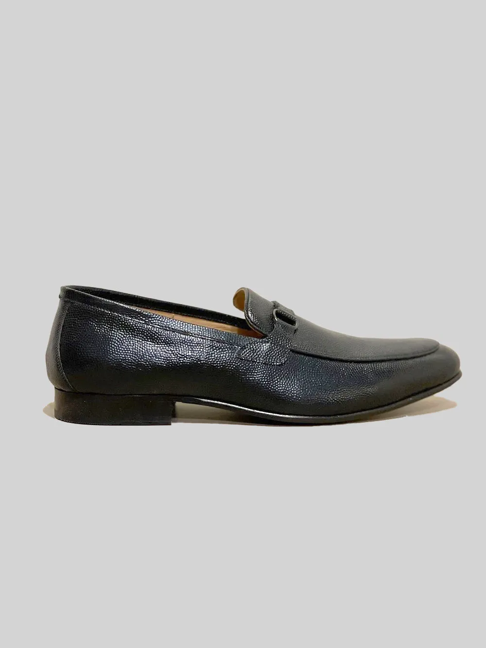 Single Rhodes Loafer - Pebble Grain Black