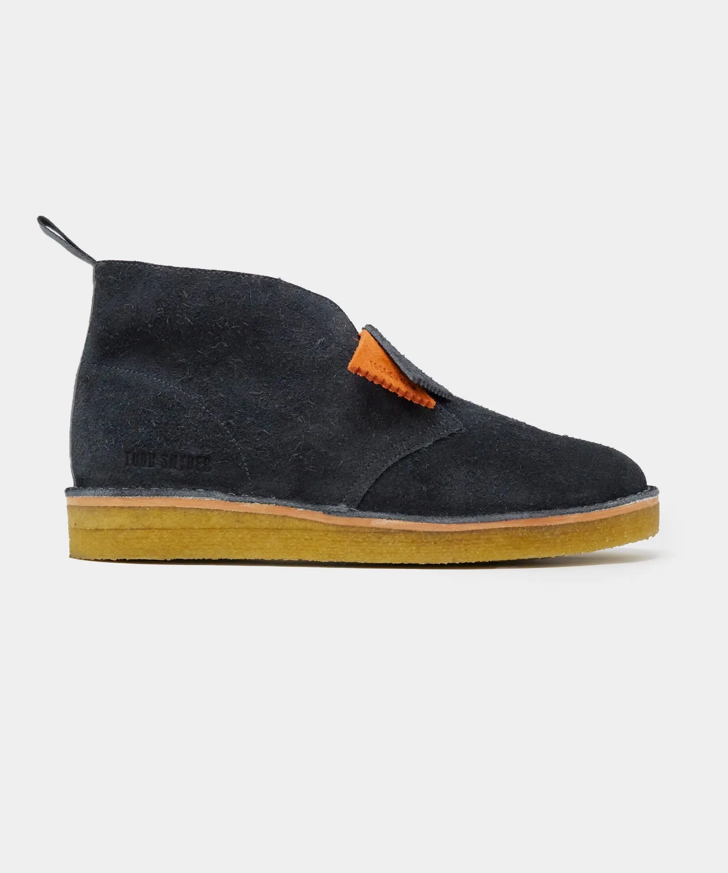 Todd Snyder X Clarks Shearling Desert Boot in Navy